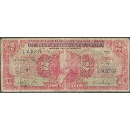 Costa Rica, 5 Colones 5 Dic 1967 P235