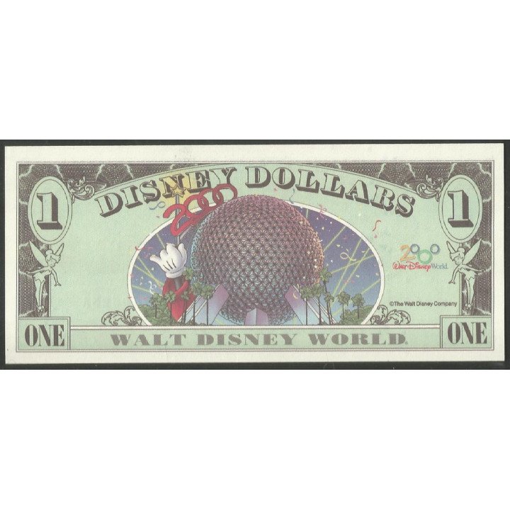 Disney, 1 Dollar 2000 Mickey Serie AA DIS065