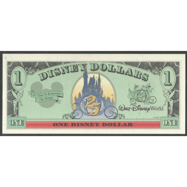 Disney, 1 Dollar 1997 Mickey Hechicero Serie AA DIS047