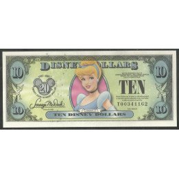 Disney, 10 Dollars 2007 Cinderella Serie T DIS133 PMG65EPQ
