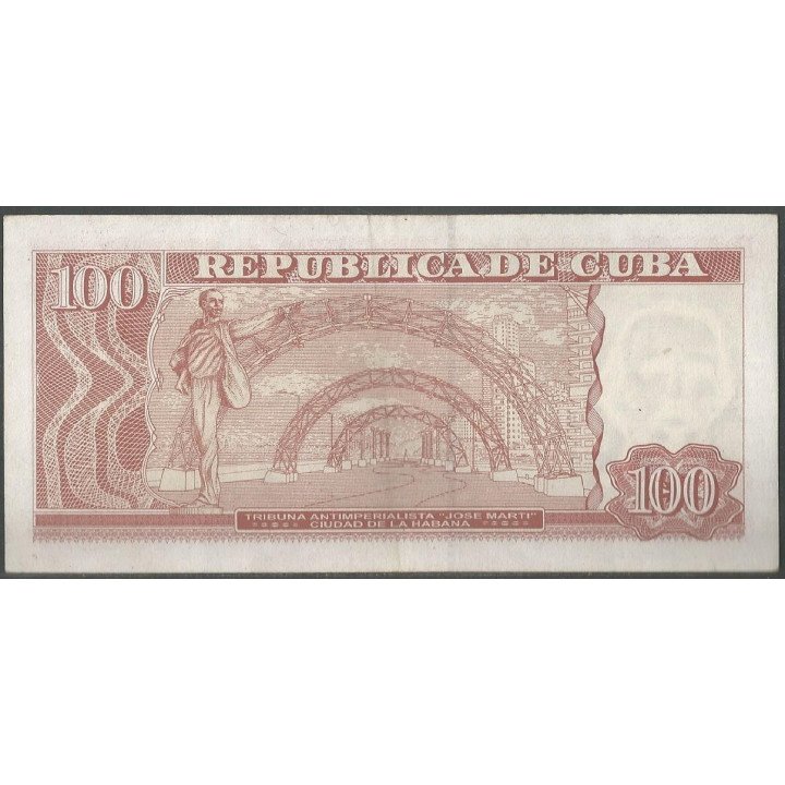 Cuba 100 Pesos 2016 P129h reverso