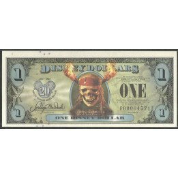 Disney, 1 Dollar 2007 Dead Man Serie FF DIS135 PMG64EPQ