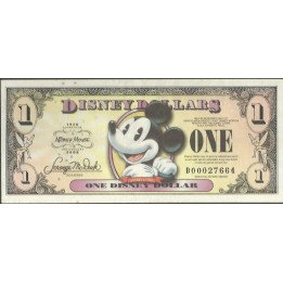 Disney, 1 Dollar 2008 Mickey 80 años Serie D DIS146 PMG65EPQ