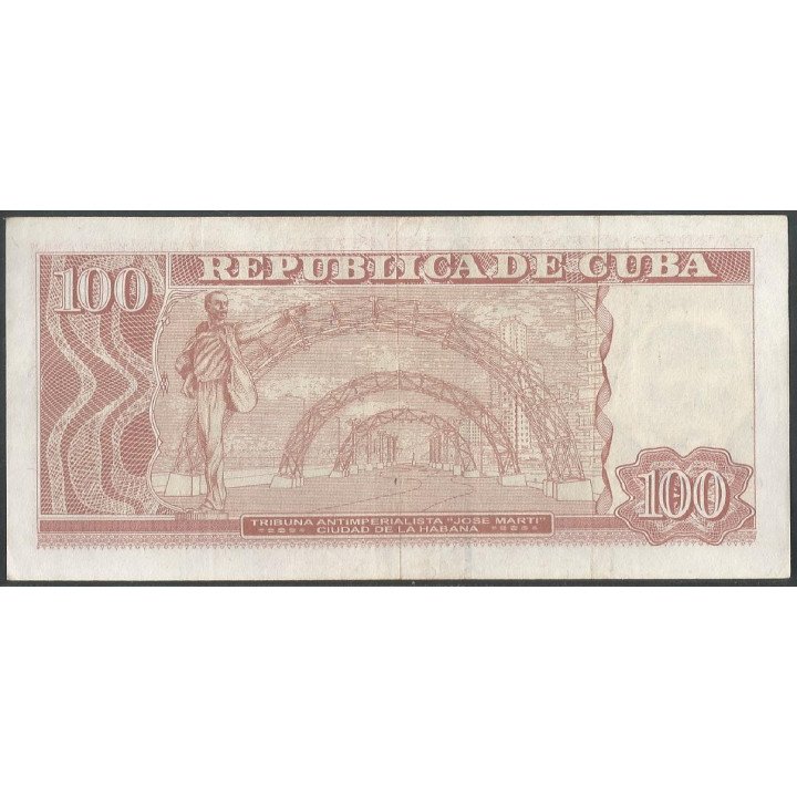 Cuba 100 Pesos 2019 P129k reverso