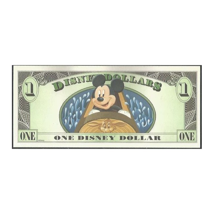 Disney, 1 Dollar 2014 Splash Mountain - Mickey Serie D DIS171