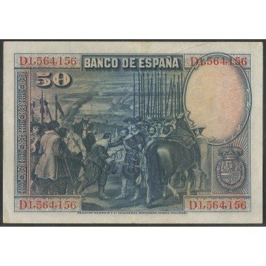 España, 50 Pesetas 15 Ago 1928 P75b