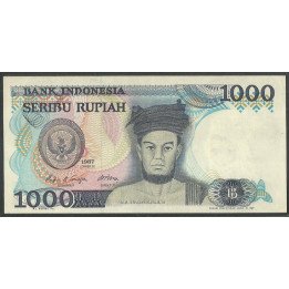 Indonesia, 1.000 Rupias 1987 P124a