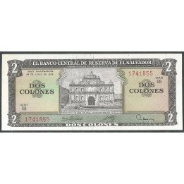 El Salvador, 2 Colones 24 Jun 1976 P124a1