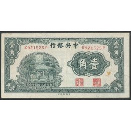China, 10 Cents ND1931 P202