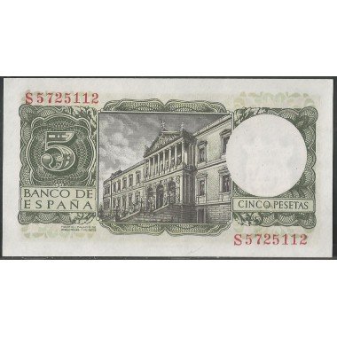 España, 5 Pesetas 22 Jul 1954 P146a