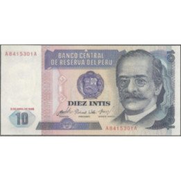 Peru 10 Intis 17 Ene 1986 P128