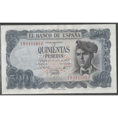 España, 500 Pesetas 23 Jul 1971 P153a