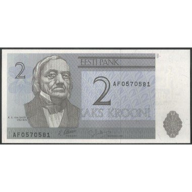Estonia, 2 Krooni 1992 P70a