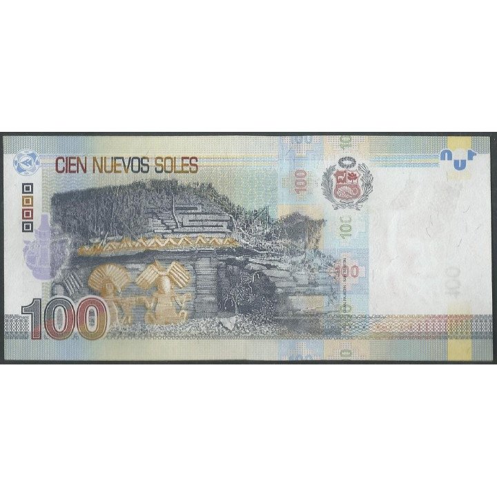 Peru 100 Nuevos Soles 22 Mar 2012 P190 reverso