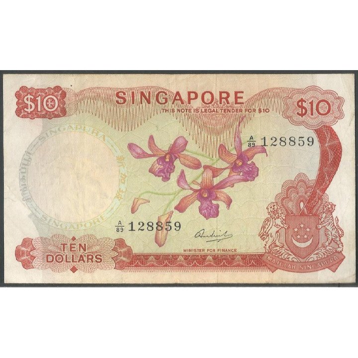 Singapur, 10 Dollars ND1967 P3c