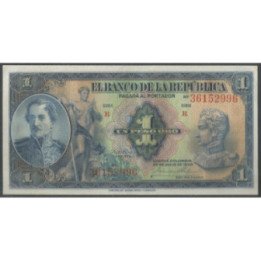 Billete de 1 Peso 20 jul 1940 BGW021