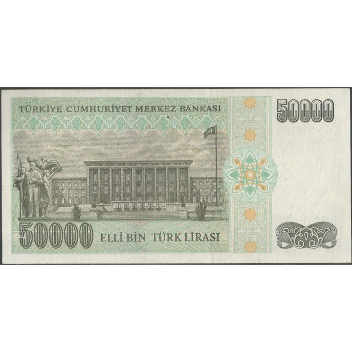 Turkya 50.000 Liras L1970 (1995) P204 reverso