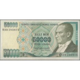 Turkya 50.000 Liras L1970 (1995) P204