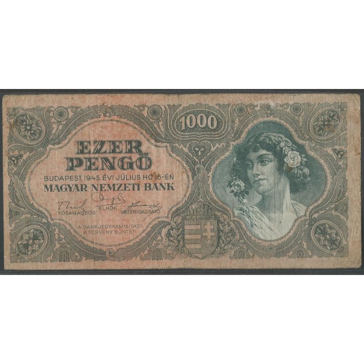 Hungria 1.000 Pengo 15 Jul 1945 P118a