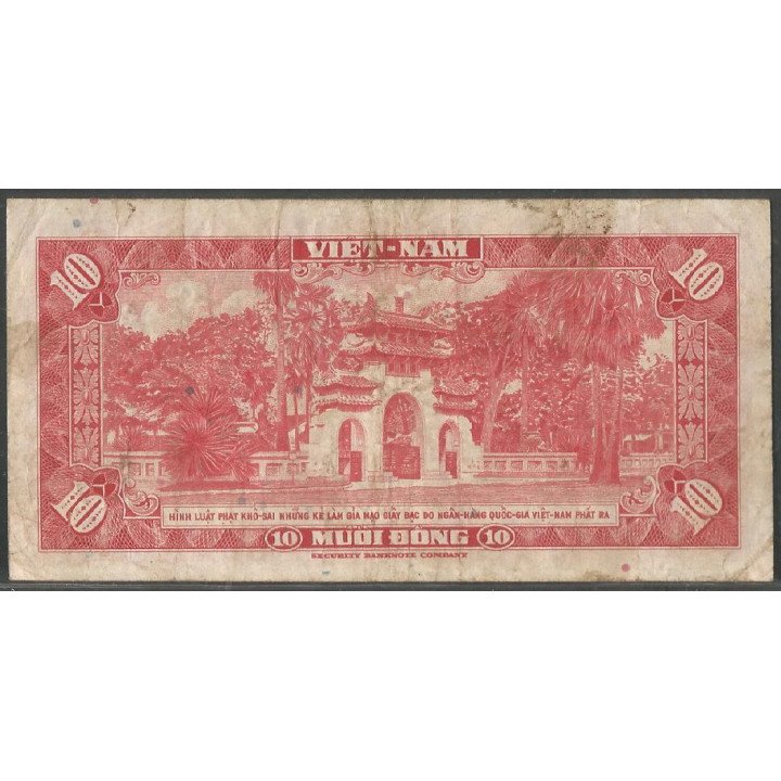 Vietnam Sur, 10 Dong ND1962 P5a