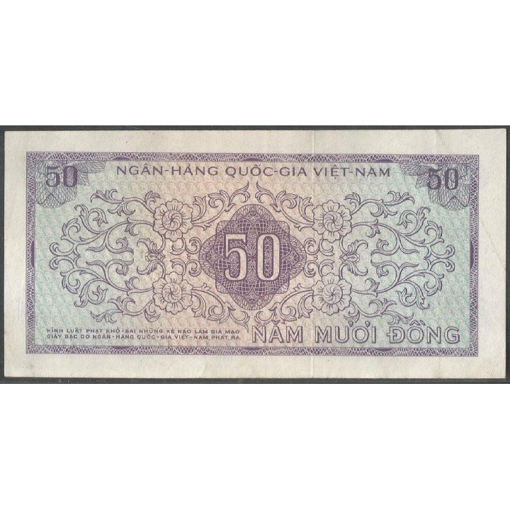 Vietnam Sur, 50 Dong ND1966 P17a