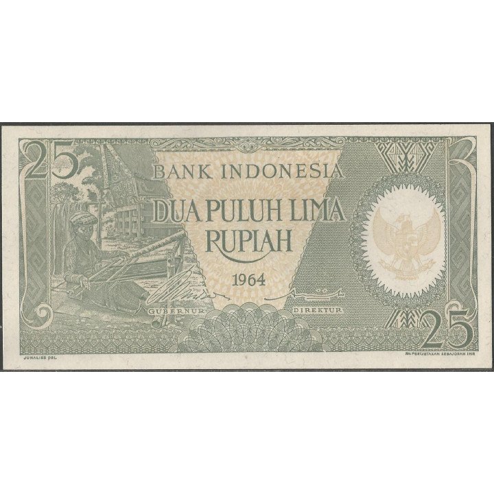 Indonesia, 25 Rupias 1964 P95