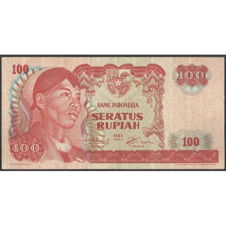 Indonesia, 100 Rupias 1968 P108
