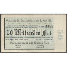 Plon, 50 Millardos Mark 5 Nov 1923