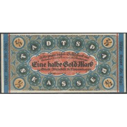 Bielefeld, 1/2 Gold Mark 24 Nov 1923