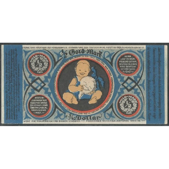 Bielefeld, 1/2 Gold Mark 24 Nov 1923