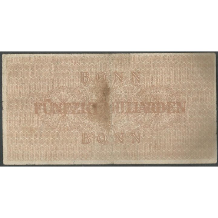 Bonn, 50 Millardos Mark 15 Oct 1923