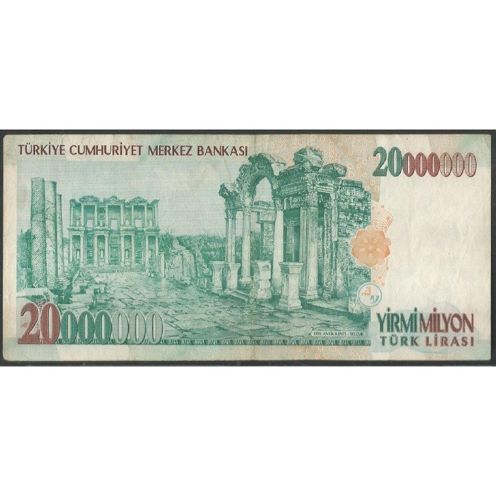 Turkya, 20.000.000 Liras L1970 (2000) P215(1)