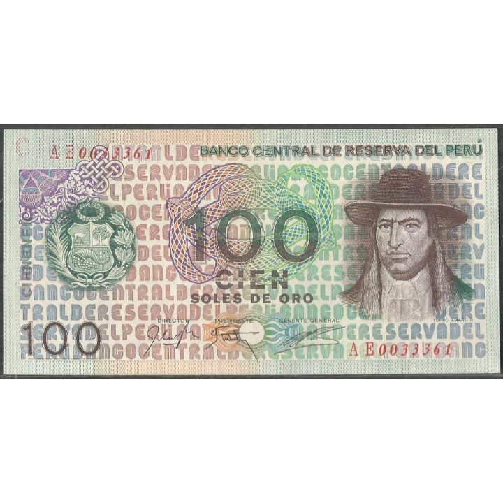 Peru, 100 Soles 22 Jul 1976 P114