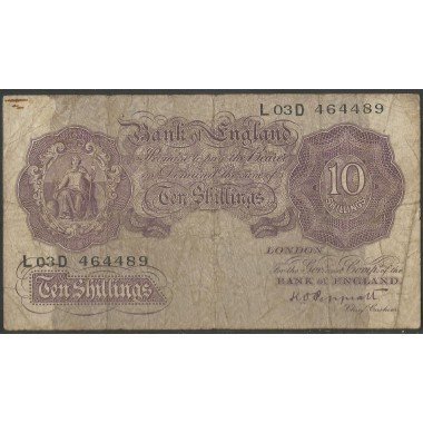Inglaterra, 10 Shillings ND1948-49 P368a