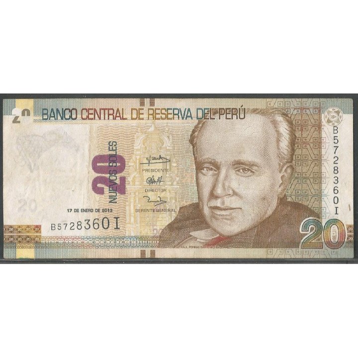 Peru, 20 Nuevos Soles 13 Ago 2009 P183