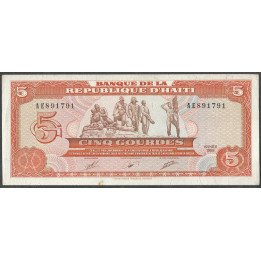 Haiti, 5 Gourdes 1989 P255a