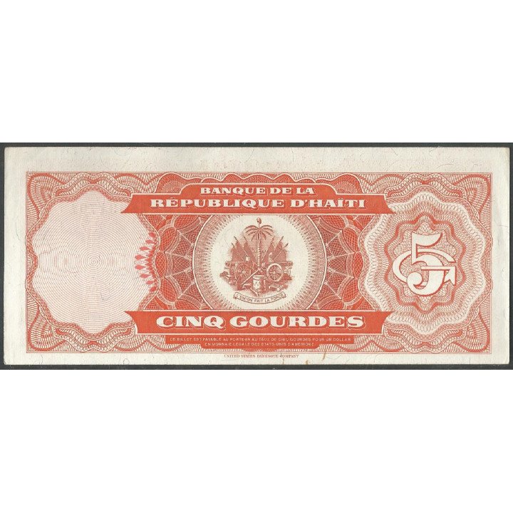 Haiti, 5 Gourdes 1989 P255a