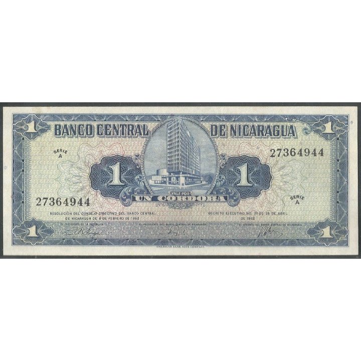 Nicaragua, 1 Cordoba D1962 P107