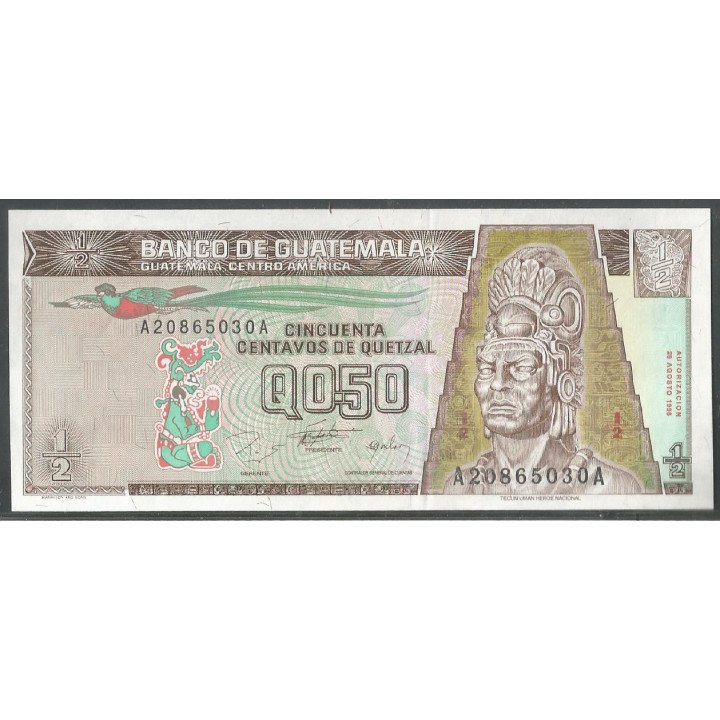 Guatemala, 50 Centavos 28 Ago 1996 P96