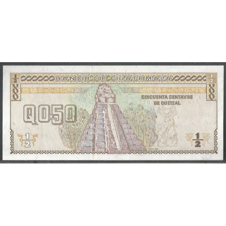 Guatemala, 50 Centavos 28 Ago 1996 P96