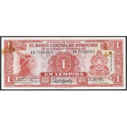 Honduras, 1 Lempira 30 Jul 1965 P54Ab