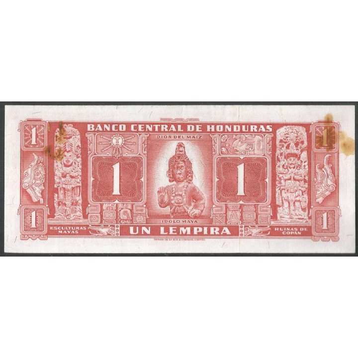 Honduras, 1 Lempira 30 Jul 1965 P54Ab