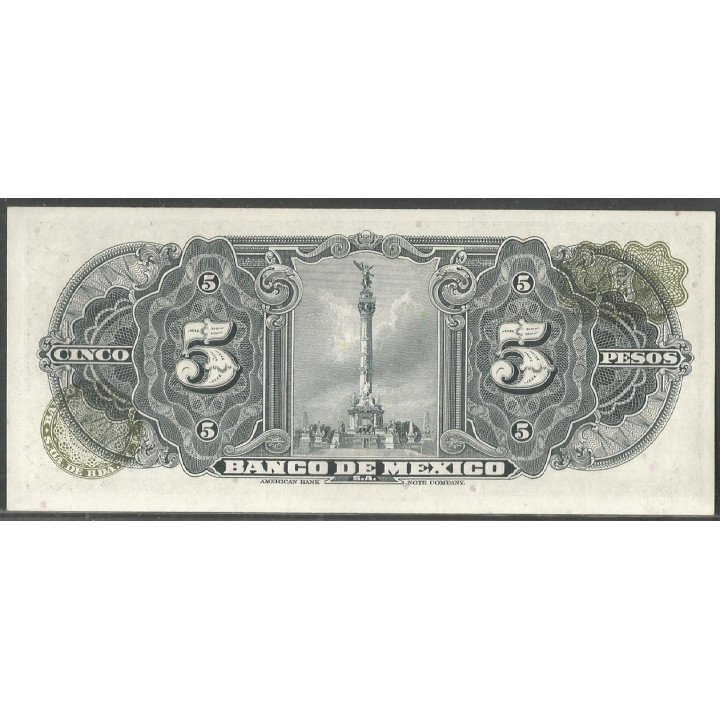 Mexico, 5 Pesos 24 Abr 1963 Serie AIV P60h