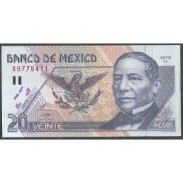 Mexico, 20 Pesos 23 Abr 1999 Serie CL P106c