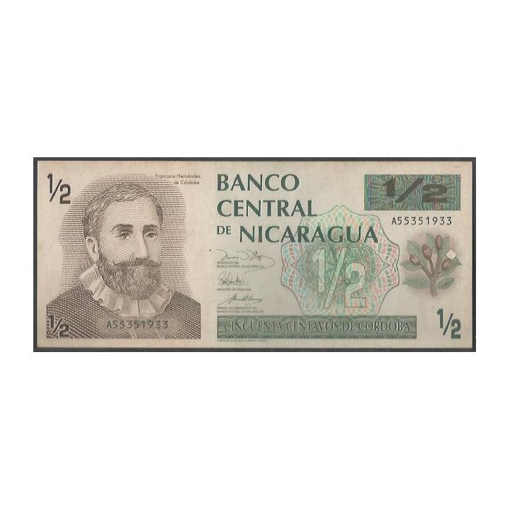 Nicaragua, 1/2 Cordoba ND1991 P171