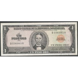 Rep. Dominicana, 1 Peso 1975 P108a
