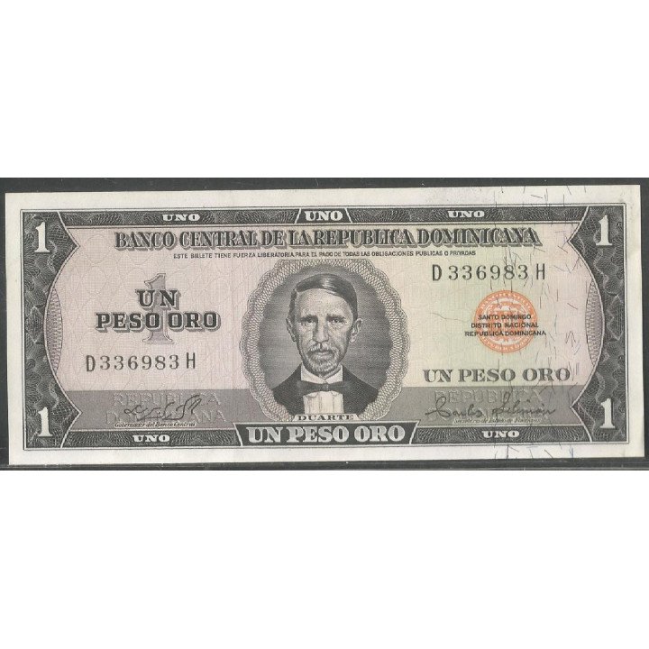 Rep. Dominicana, 1 Peso 1975 P108a