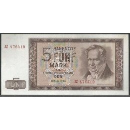 Alemania Democratica 5 Mark 1964 P22a