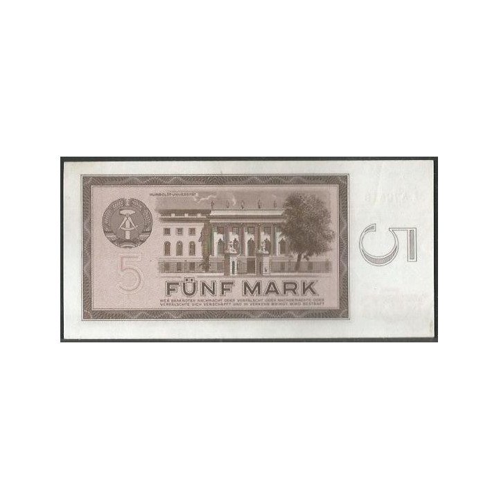 Alemania Democratica 5 Mark 1964 P22a