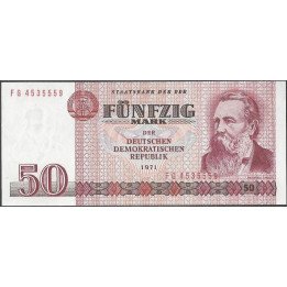Alemania Democratica 50 Mark 1971 P30b
